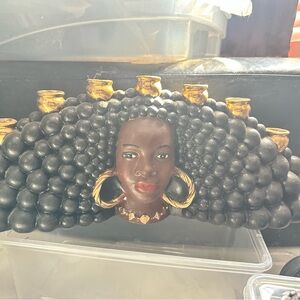 Black and Gold Candle Holder